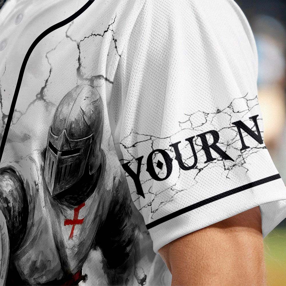 By My God I Can Leap Over A Wall Custom Name Baseball Jersey