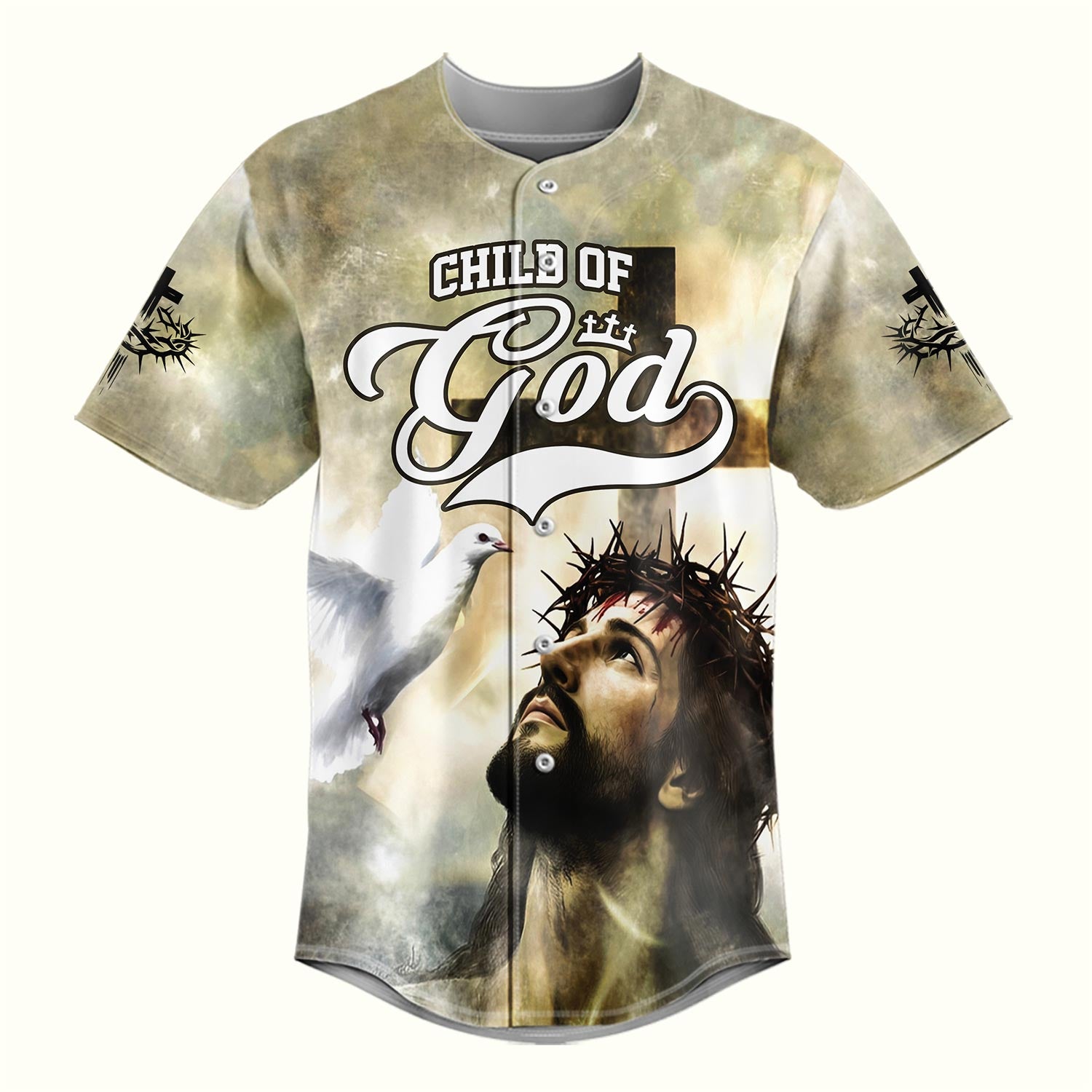 Child of God – Divine Grace Jesus Baseball Jersey
