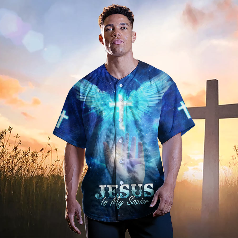 Jesus Is My Savior Custom Name Baseball Jersey