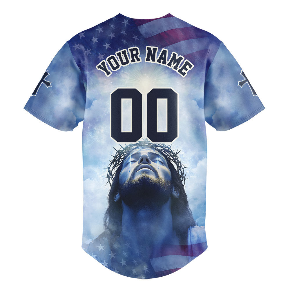 Jesus Faith Over Fear Baseball Jersey