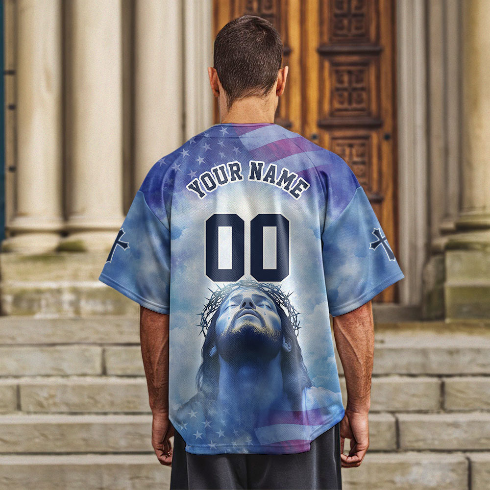 Jesus Faith Over Fear Baseball Jersey