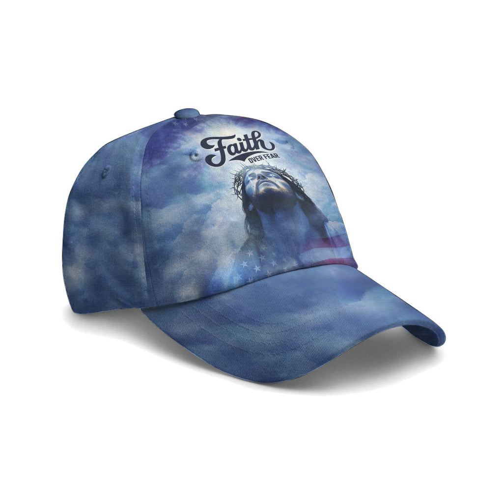 Jesus Faith Over Fear Baseball Cap