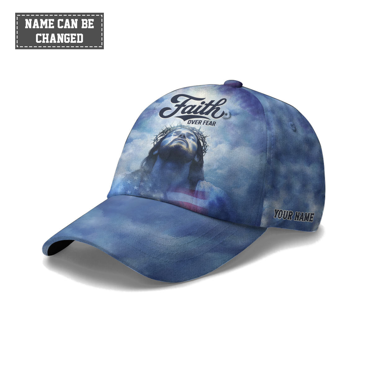 Jesus Faith Over Fear Baseball Cap