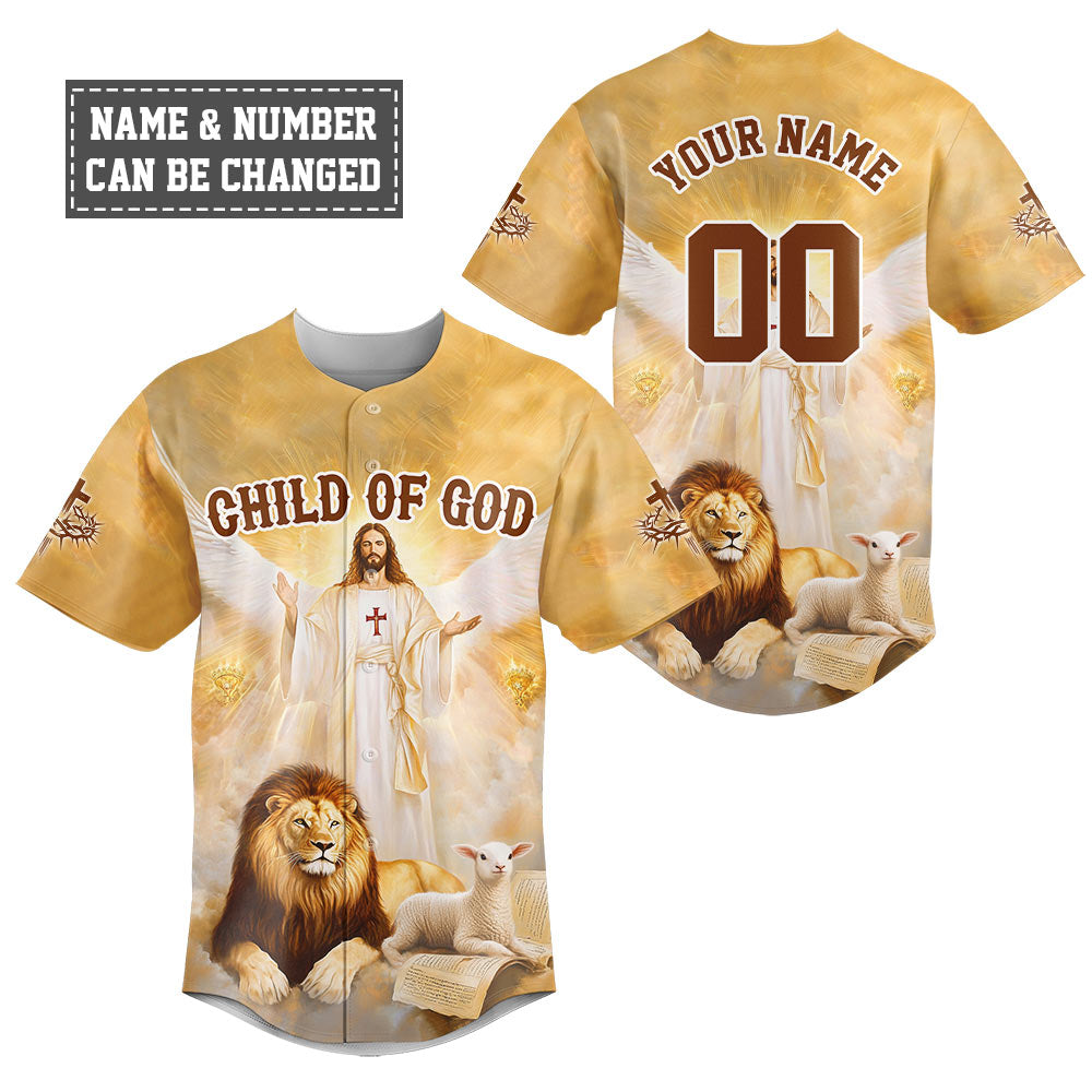 Jesus Child Of God Baseball Jersey