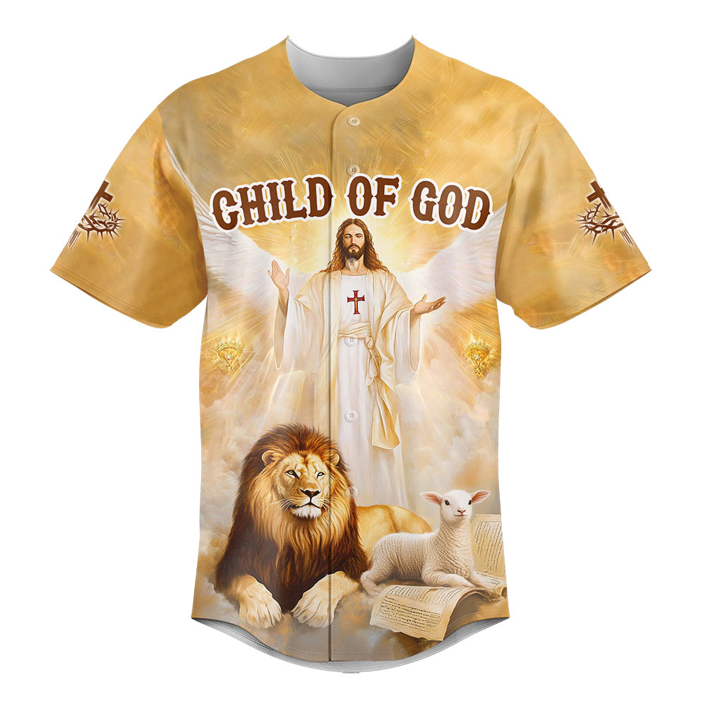 Jesus Child Of God Baseball Jersey