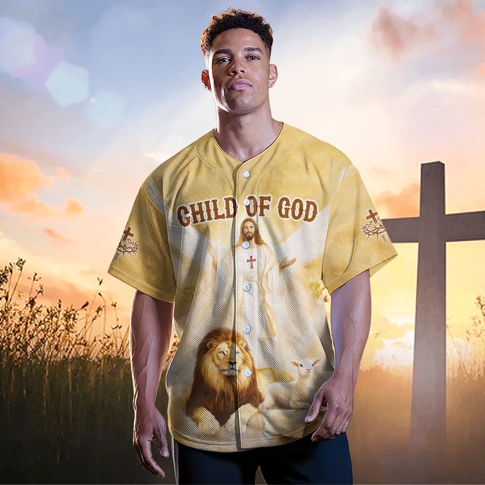 Jesus Child Of God Baseball Jersey