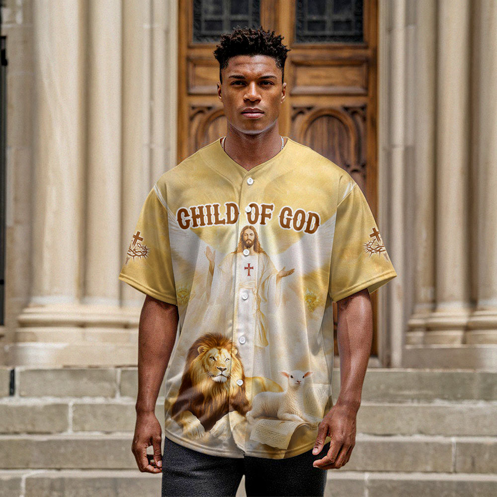 Jesus Child Of God Baseball Jersey
