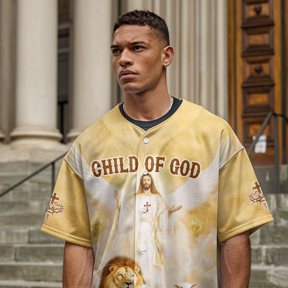 Jesus Child Of God Baseball Jersey