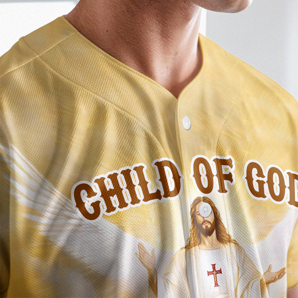 Jesus Child Of God Baseball Jersey