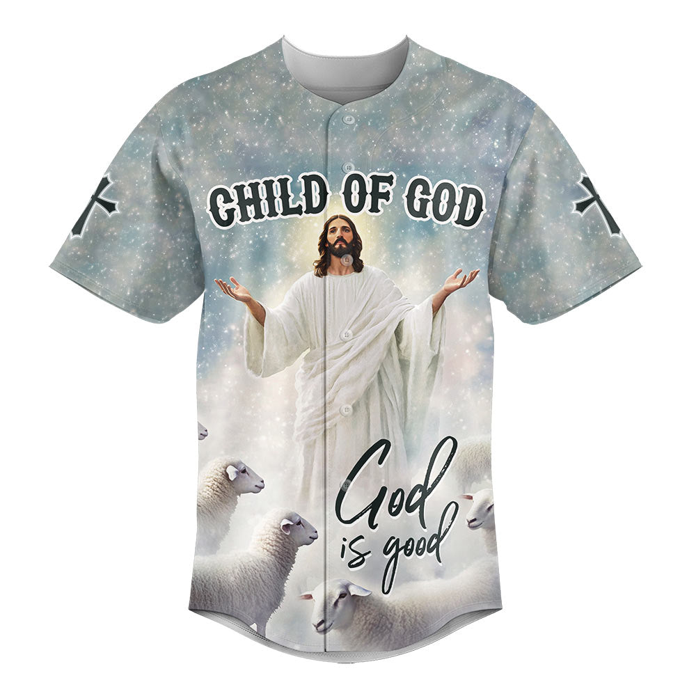Jesus God Is Good Baseball Jersey