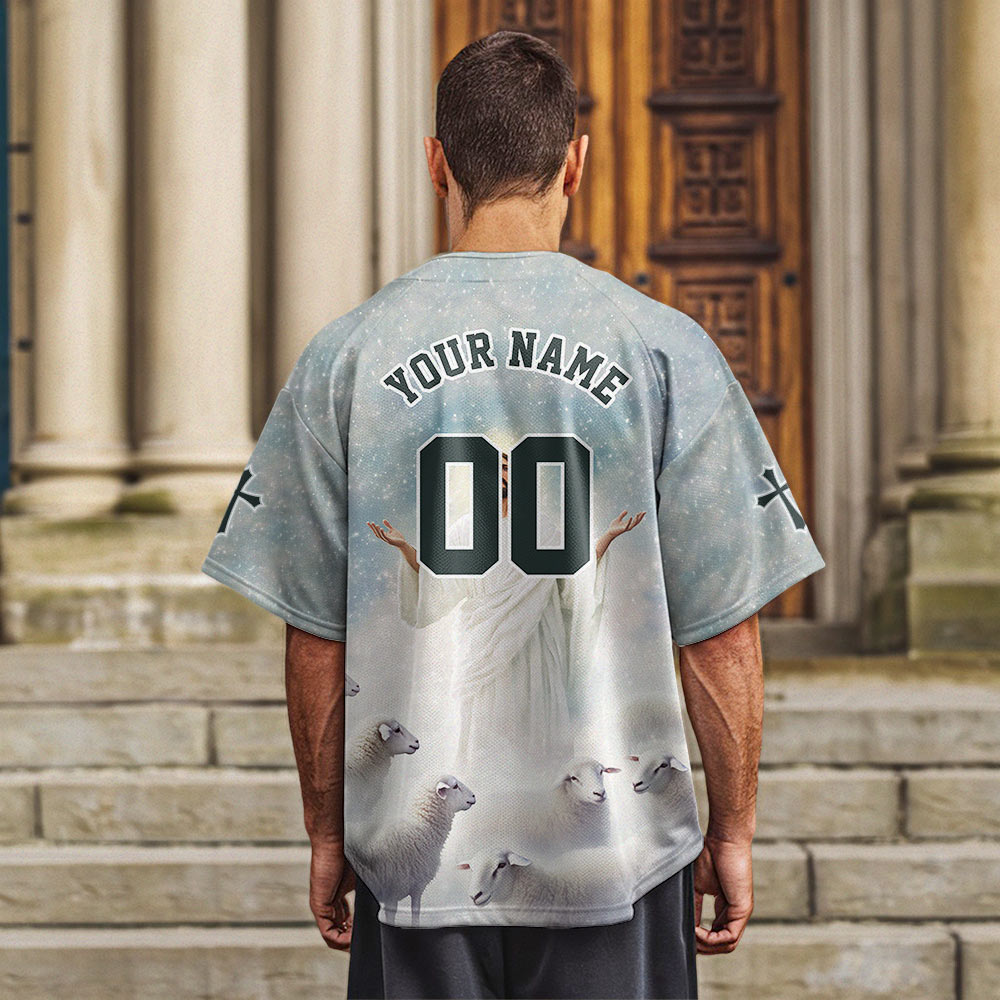 Jesus God Is Good Baseball Jersey