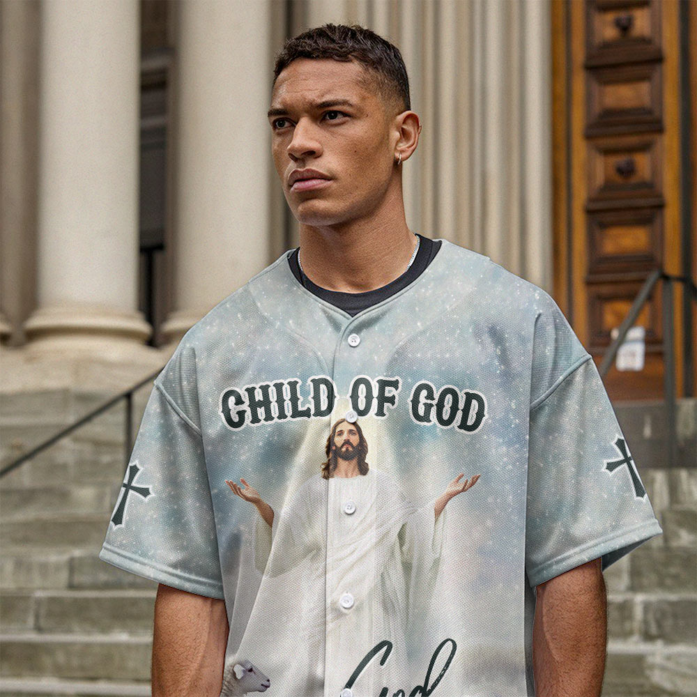Jesus God Is Good Baseball Jersey