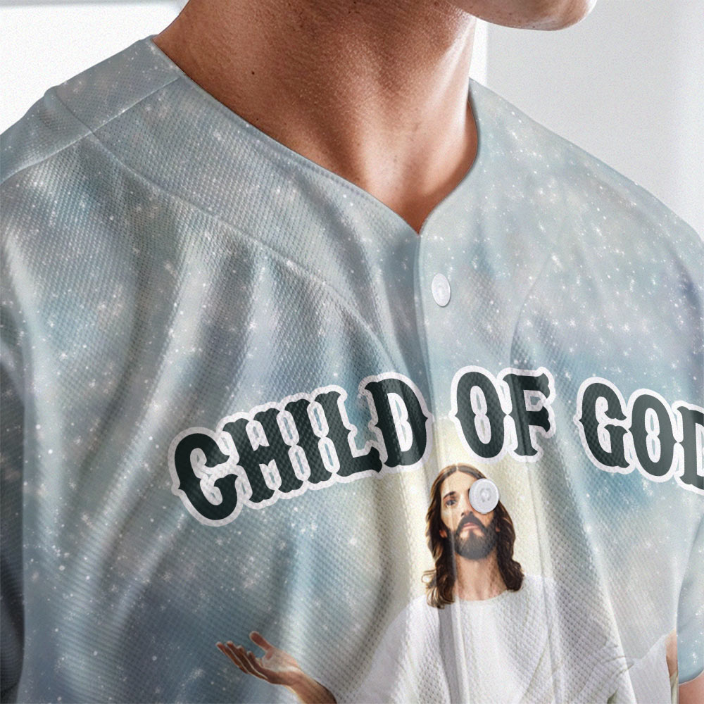 Jesus God Is Good Baseball Jersey