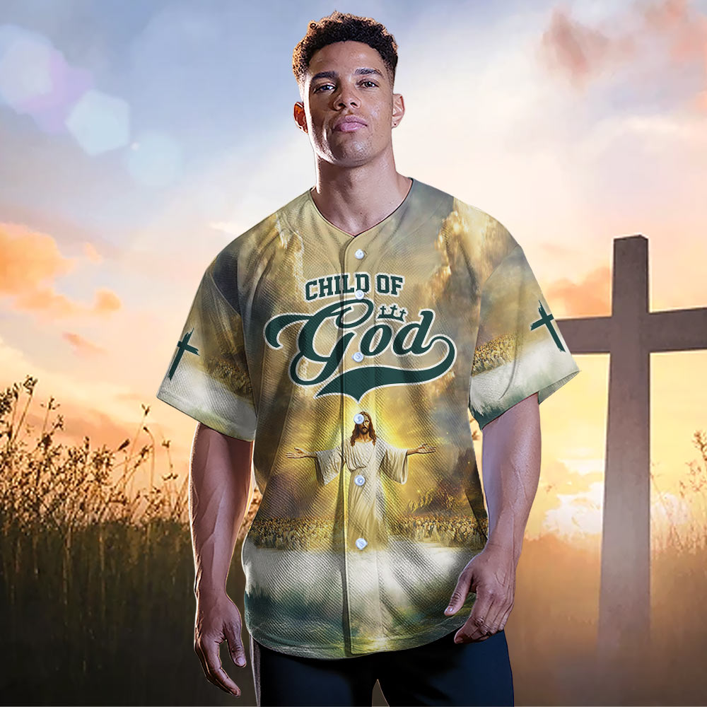 Jesus Child Of God Baseball Jersey
