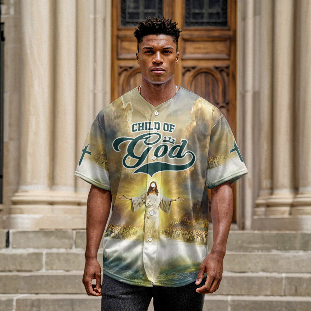 Jesus Child Of God Baseball Jersey