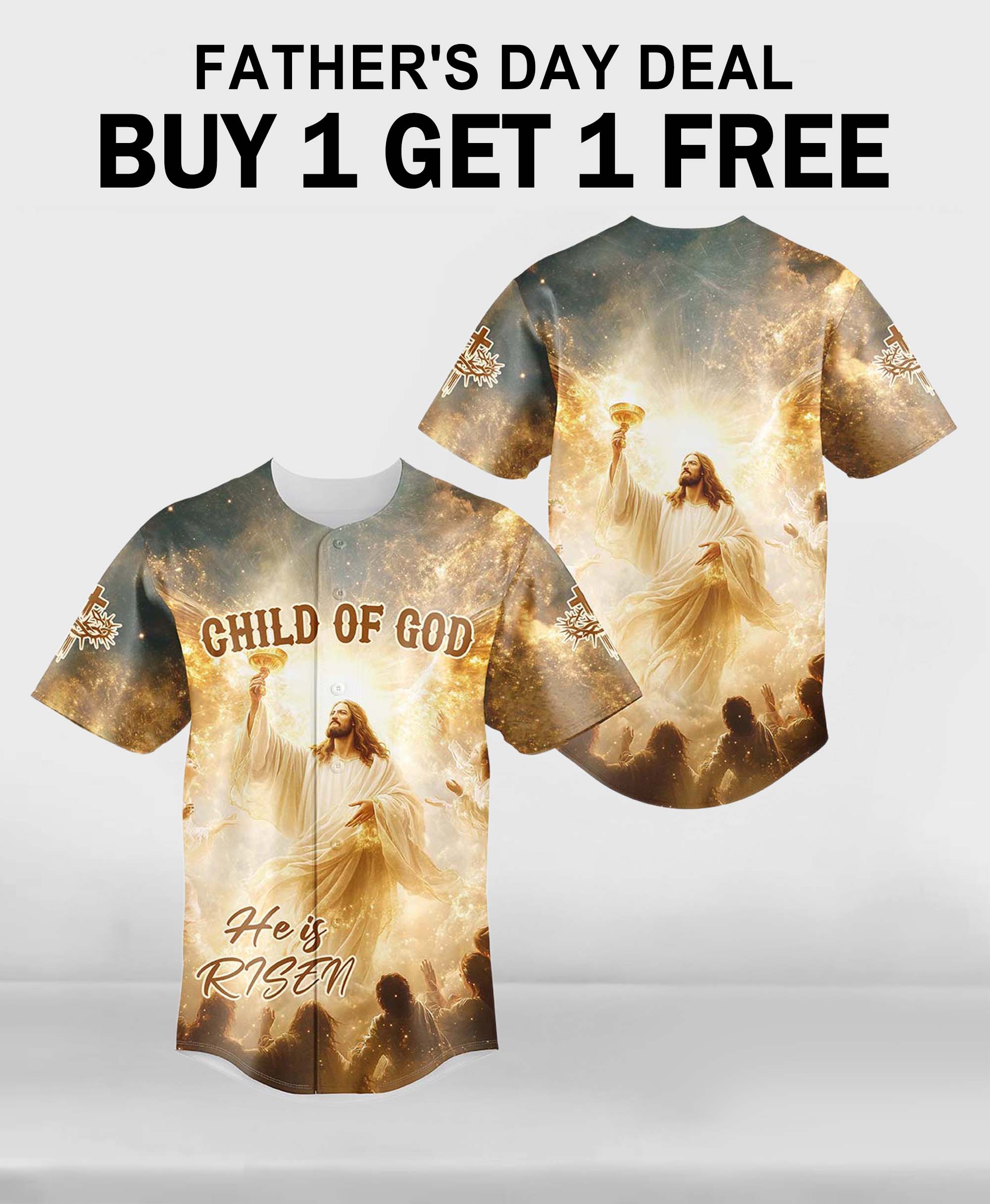 Child of God Risen Baseball Jersey 2