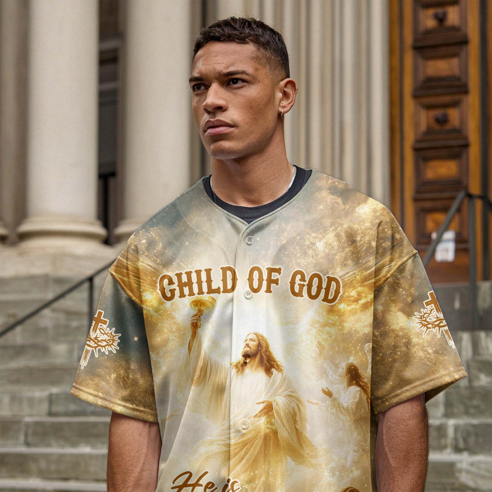 Child of God Risen Baseball Jersey 2