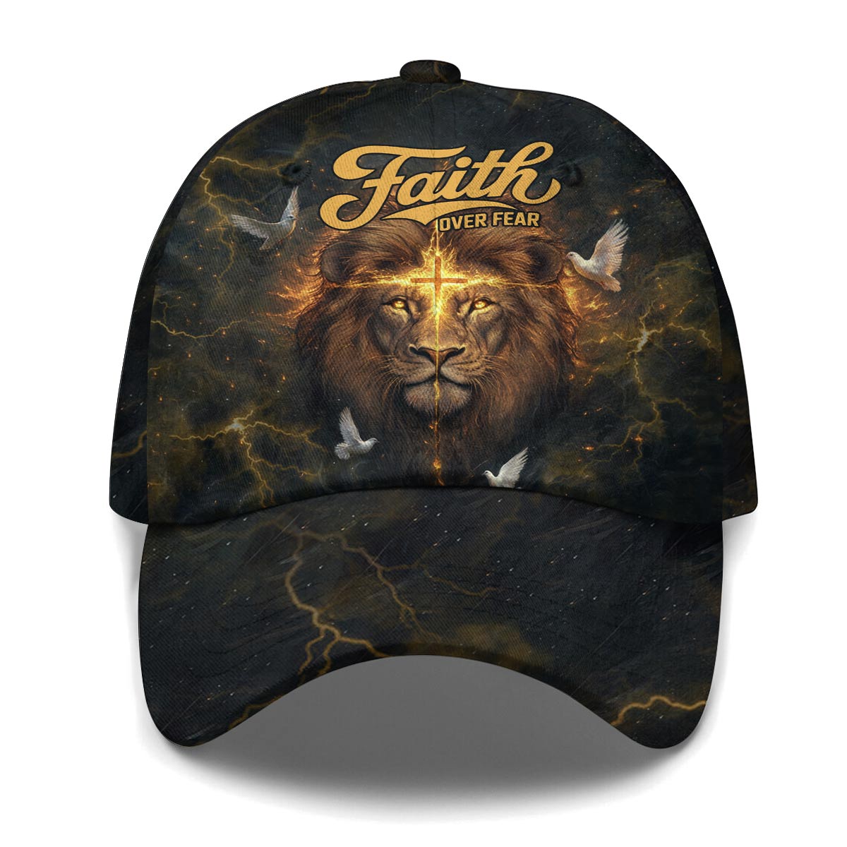 Faith Over Fear Divine Strength Baseball Cap