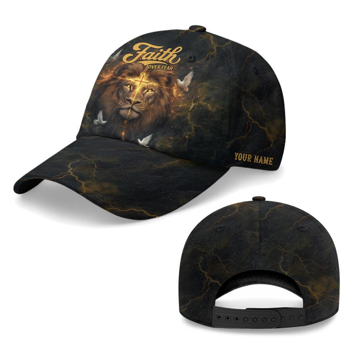 Faith Over Fear Divine Strength Baseball Cap