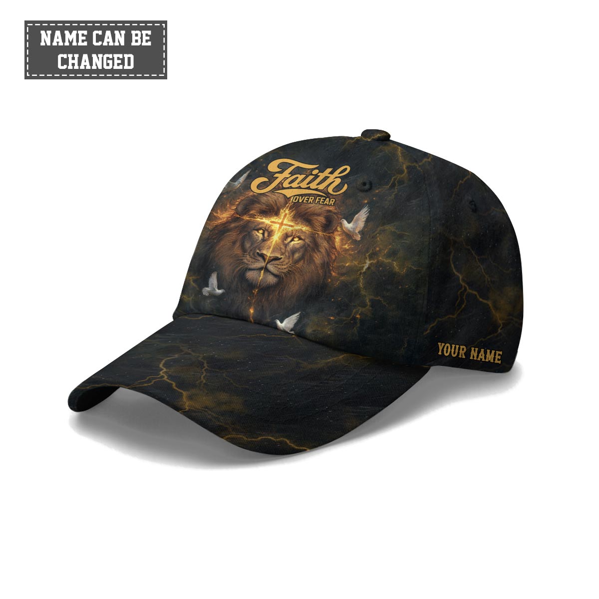 Faith Over Fear Divine Strength Baseball Cap