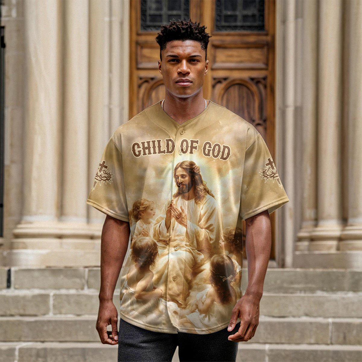 Jesus Child Of God Baseball Jersey