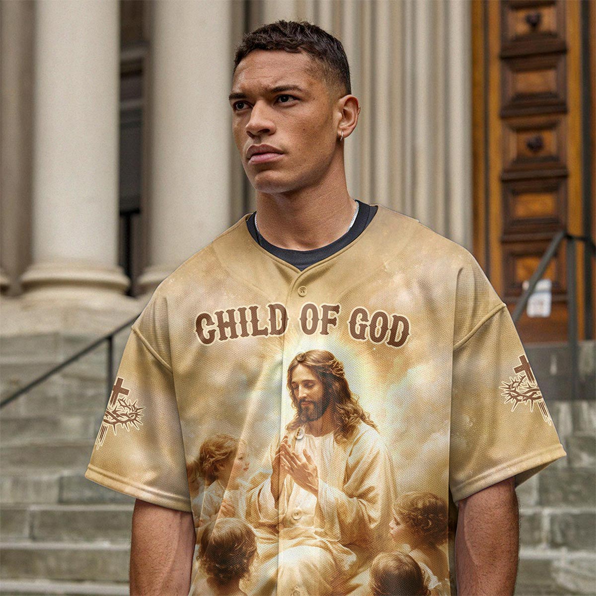 Jesus Child Of God Baseball Jersey