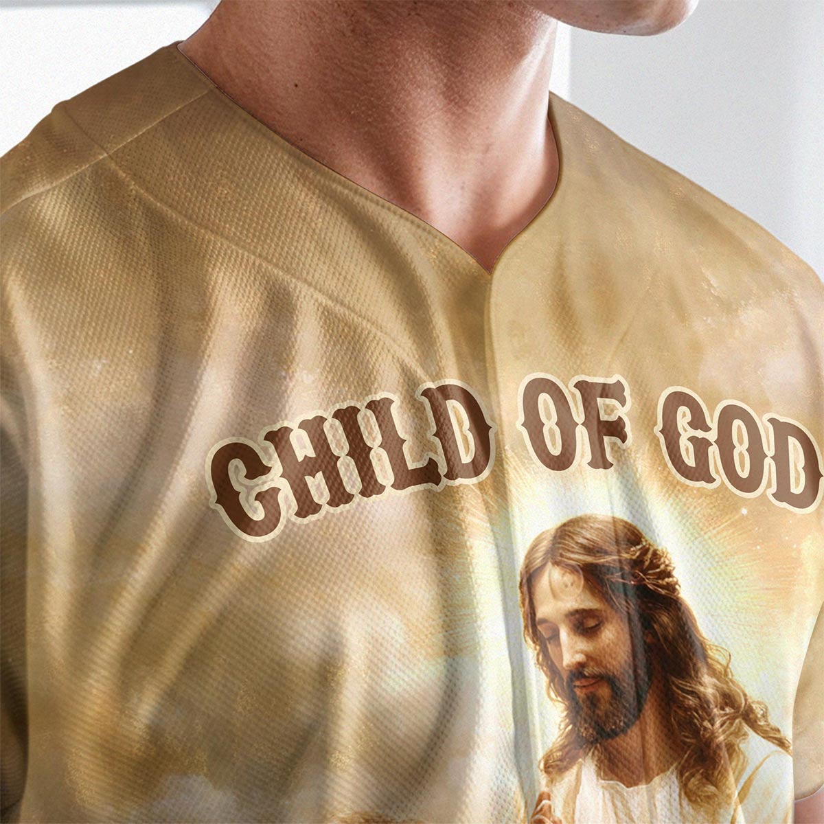 Jesus Child Of God Baseball Jersey