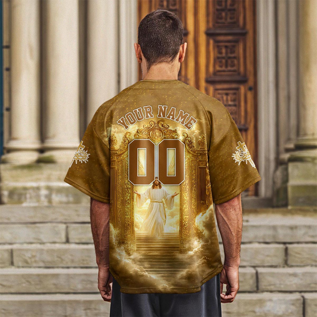 Jesus is the Key to Heaven Baseball Jersey