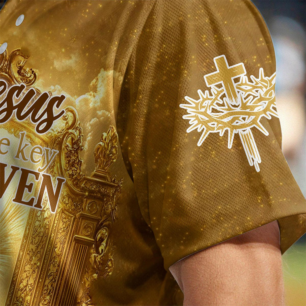 Jesus is the Key to Heaven Baseball Jersey