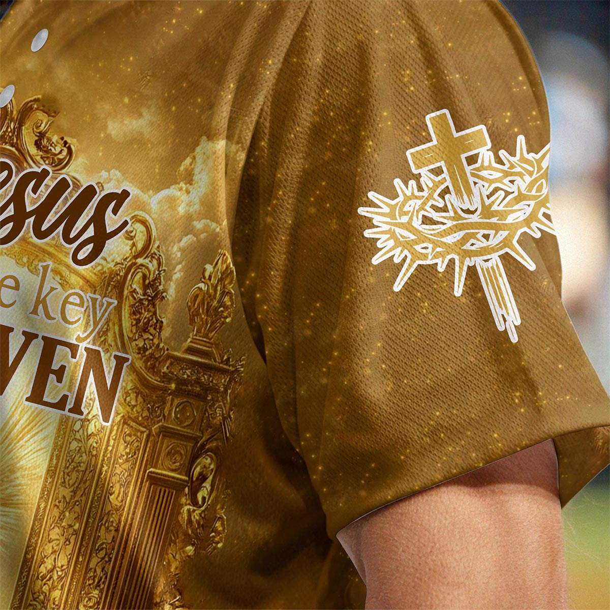 Jesus is the Key to Heaven Baseball Jersey