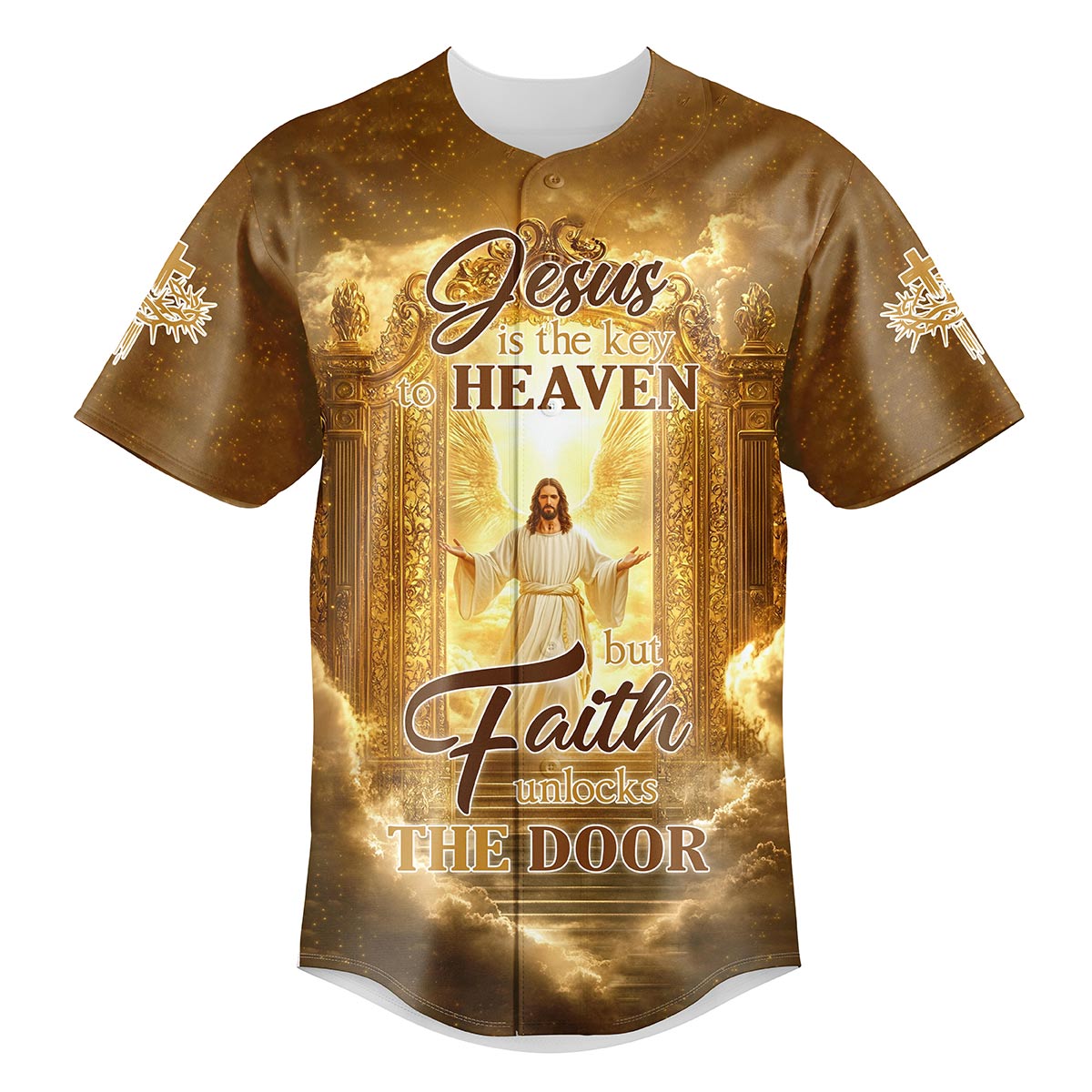 Jesus is the Key to Heaven Baseball Jersey