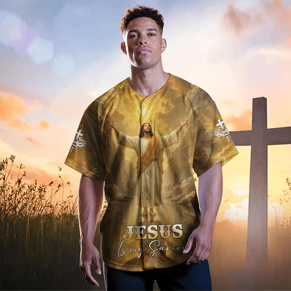 Jesus Is My Savior Baseball Jersey