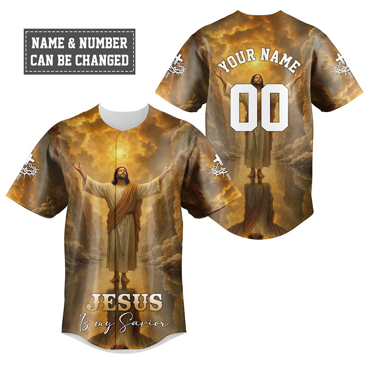 Jesus Is My Savior Baseball Jersey