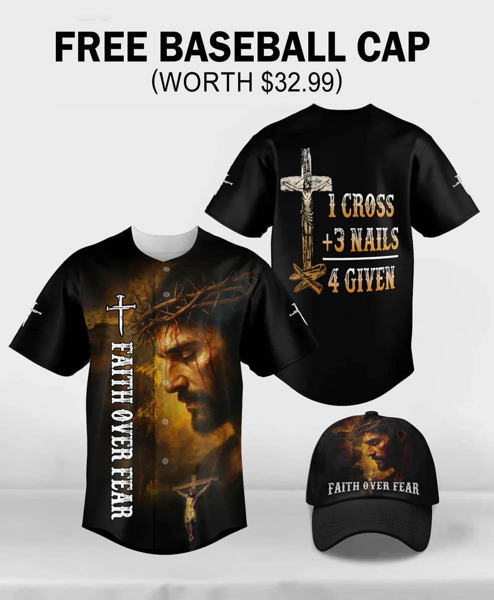 1 Cross 3 Nails 4 Given Baseball Jersey Deal