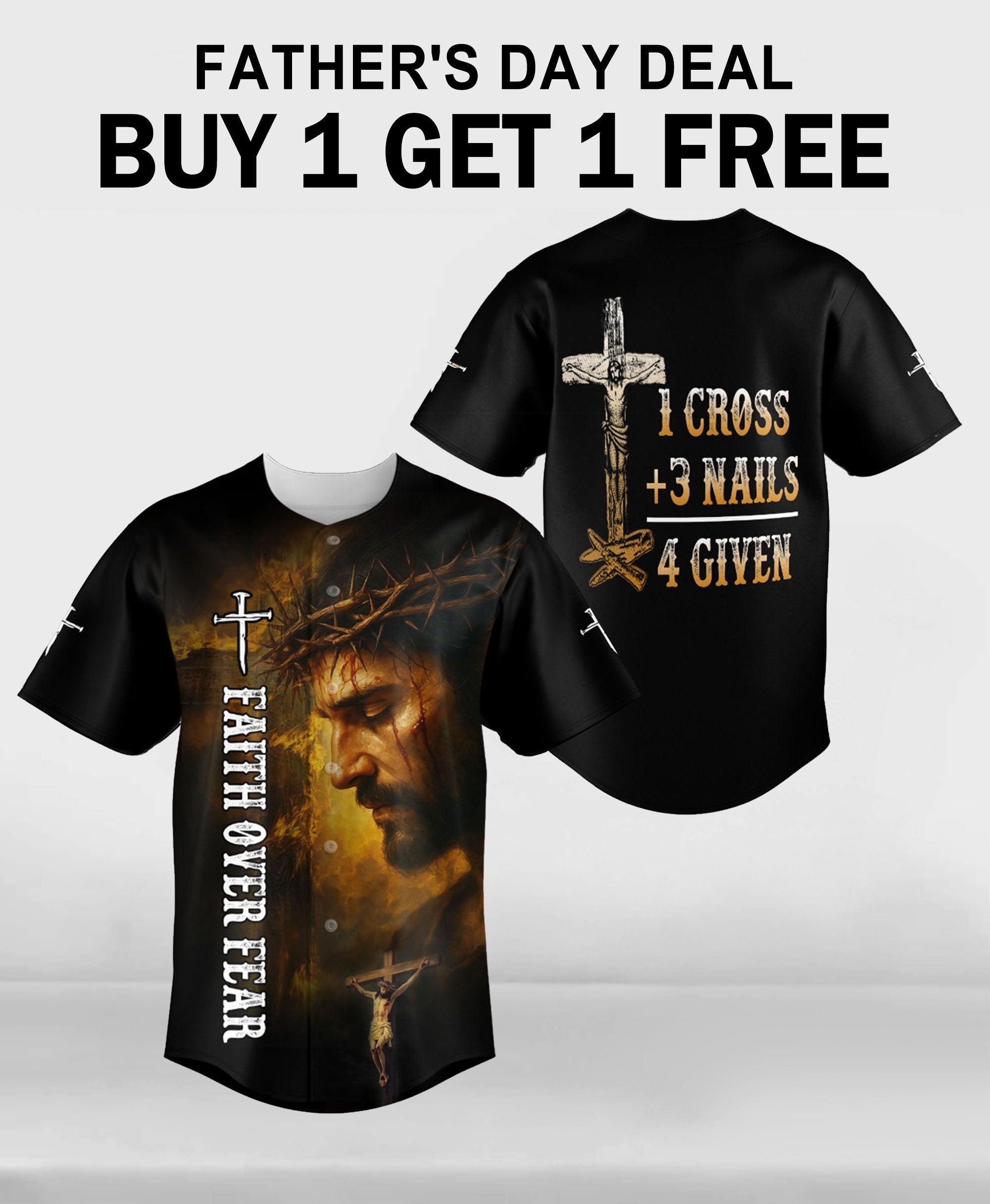 1 Cross 3 Nails 4 Given Baseball Jersey 2