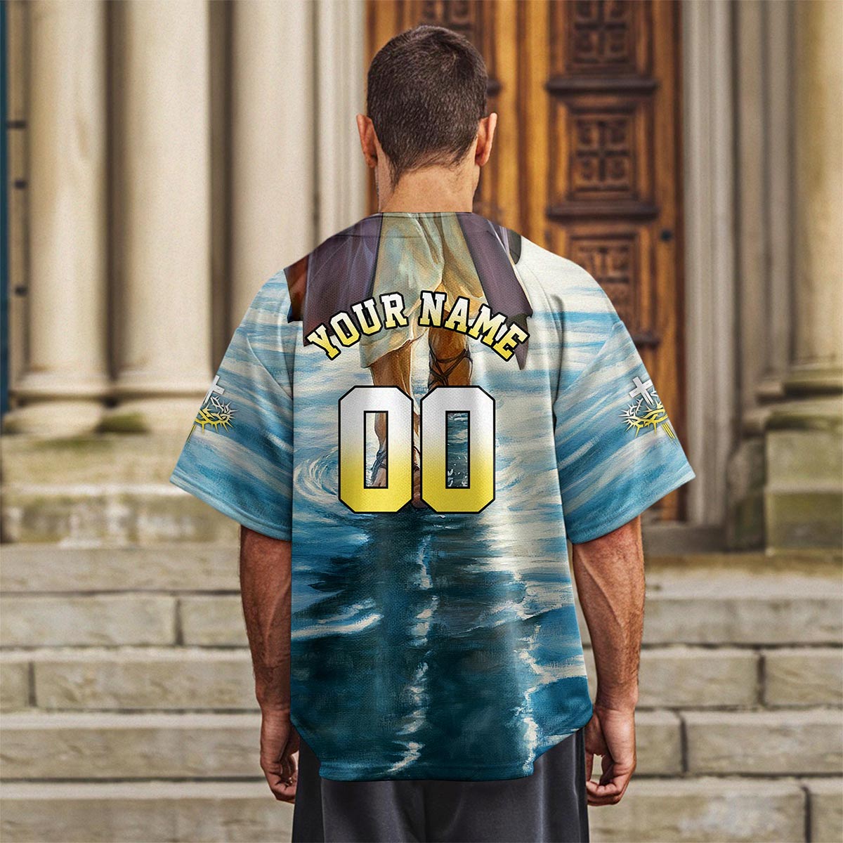 I Just Wanna Sit At The Feet Of Jesus Baseball Jersey